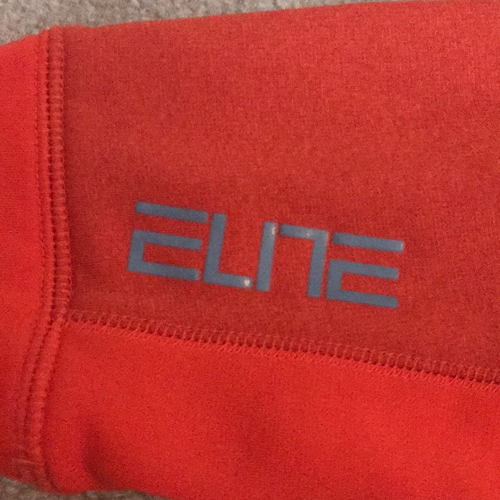 Boys orange Nike zip-up sweatshirt - Picture 4 of 5